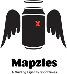 X MAPZIES A GUIDING LIGHT TO GOOD TIMES logo