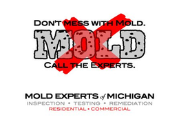 X MOLD DON'T MESS WITH MOLD. CALL THE EXPERTS. MOLD EXPERTS OF MICHIGAN INSPECTIONS · TESTING · REMEDIATION RESIDENTIAL · COMMERCIAL logo