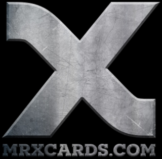 X MRXCARDS.COM logo