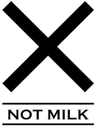 X NOT MILK logo