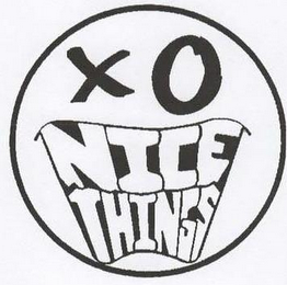 X O NICE THINGS logo