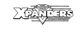 X-PANDERS POWER TRANSFORMING VEHICLES THEY EXPAND AT YOUR COMMAND! logo