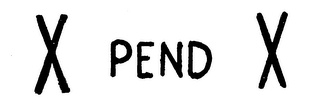 X PEND X logo