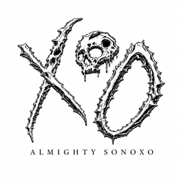 X SKULL O ALMIGHTY SONOXO logo