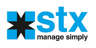 X STX MANAGE SIMPLY logo