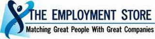 X THE EMPLOYMENT STORE AND MATCHING GREAT PEOPLE WITH GREAT COMPANIES logo