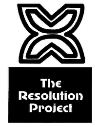 X THE RESOLUTION PROJECT logo