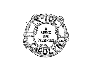 X-TOL CAROLYN A FABRIC LIFE PRESERVER logo