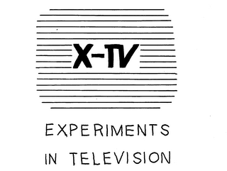 X-TV EXPERIMENTS IN TELEVISION logo