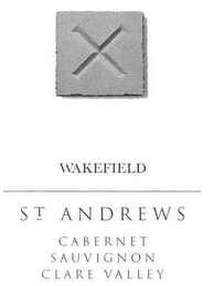 X WAKEFIELD ST ANDREWS CABERNET SAUVIGNON CLARE VALLEY logo