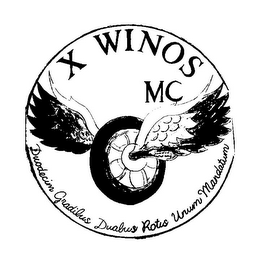 X WINOS MC DUODECIM GRADIBUS DUABUS ROTIS UNUM MANDATUM logo