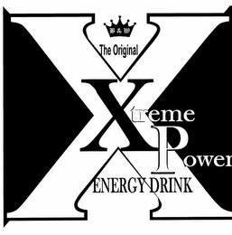 X X TREME POWER ENERGY DRINK THE ORIGINAL B & W logo