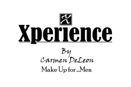 X XPERIENCE BY CARMEN DELEON MAKE-UP FOR...MEN logo