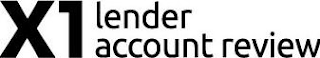 X1 LENDER ACCOUNT REVIEW logo