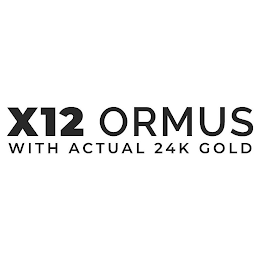 X12 ORMUS WITH ACTUAL 24K GOLD logo