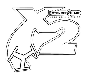 X2 EXTENDED GUARD PREMIUM OIL FILTER logo