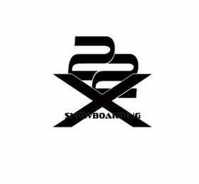X22 SNOWBOARDING logo