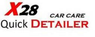 X28 QUICK DETAILER CAR CARE logo