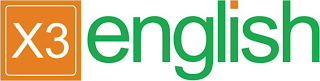 X3 ENGLISH logo