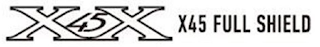 X45X X45 FULL SHIELD logo