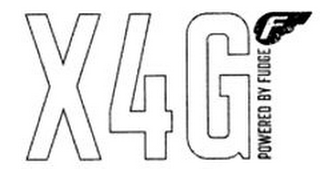 X4G POWERED BY FUDGE logo