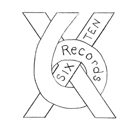 X6 SIX TEN RECORDS logo