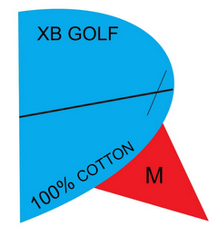XB GOLF 100% COTTON M logo