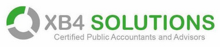 XB4 SOLUTIONS CERTIFIED PUBLIC ACCOUNTANTS AND ADVISORS logo