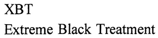 XBT EXTREME BLACK TREATMENT logo
