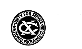 XC UNITY FOR SERVICE-NATIONAL EXCHANGE CLUB logo