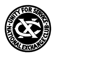 XC UNITY FOR SERVICE-NATIONAL EXCHANGE CLUB logo