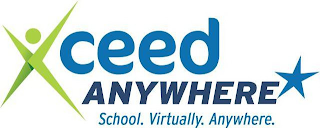 XCEED ANYWHERE SCHOOL. VIRTUALLY. ANYWHERE. logo