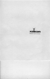 XCELECOM MAKING THE RIGHT CONNECTIONS. logo