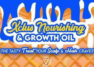 XCLUS NOURISHING & GROWTH OIL THE TASTY TREAT YOUR SCALP & HAIR CRAVES logo