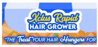 XCLUS RAPID HAIR GROWER "THE TREAT YOUR HAIR HUNGERS FOR" logo