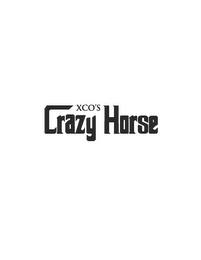 XCO'S CRAZY HORSE logo