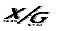 X/G XCELERATION GENERATION logo