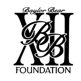 XII BB BAYLOR BEAR FOUNDATION logo