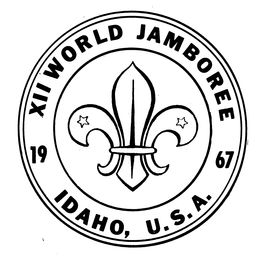 XII WORLD JAMBOREE 1967 IDAHO, U.S.A. logo