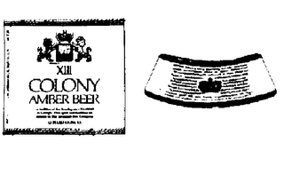 XIII COLONY AMBER BEER logo