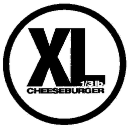 XL 1/3 LB. CHEESEBURGER logo