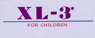 XL 3 FOR CHILDREN logo