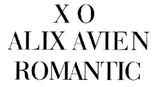 XO ALIX AVIEN ROMANTIC logo