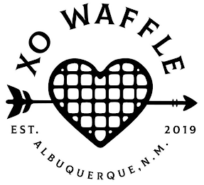 XO WAFFLE EST. 2019 ALBUQUERQUE, N. M. logo