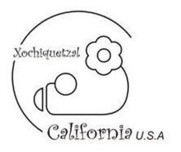 XOCHIQUETZAL CALIFORNIA U.S.A logo
