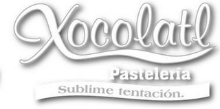XOCOLATL PASTELERÍA SUBLIME TENTACIÓN. logo