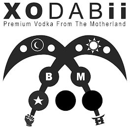 XODABII PREMIUM VODKA FROM THE MOTHERLAND BM logo