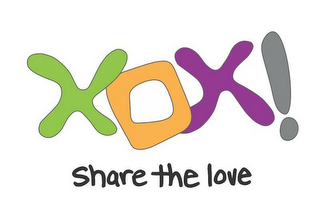 XOX! SHARE THE LOVE logo