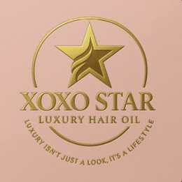 XOXO STAR LUXURY HAIR OIL, LUXURY ISN’T JUST A LOOK, IT’S A LIFESTYLE logo