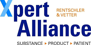 XPERT ALLIANCE RENTSCHLER & VETTER SUBSTANCE PRODUCT PATIENT logo